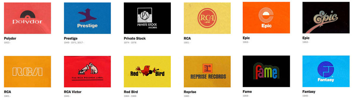 major record company logos