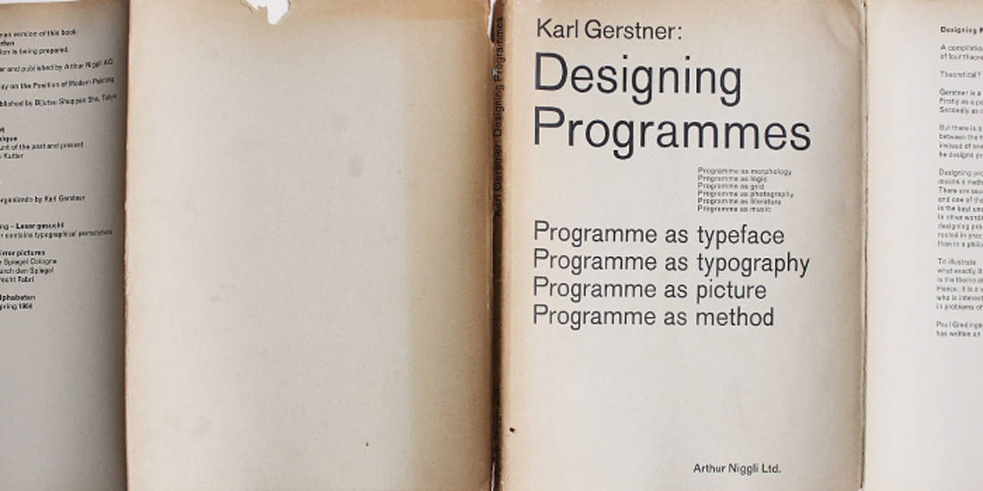 designing Programmes karl gerstner