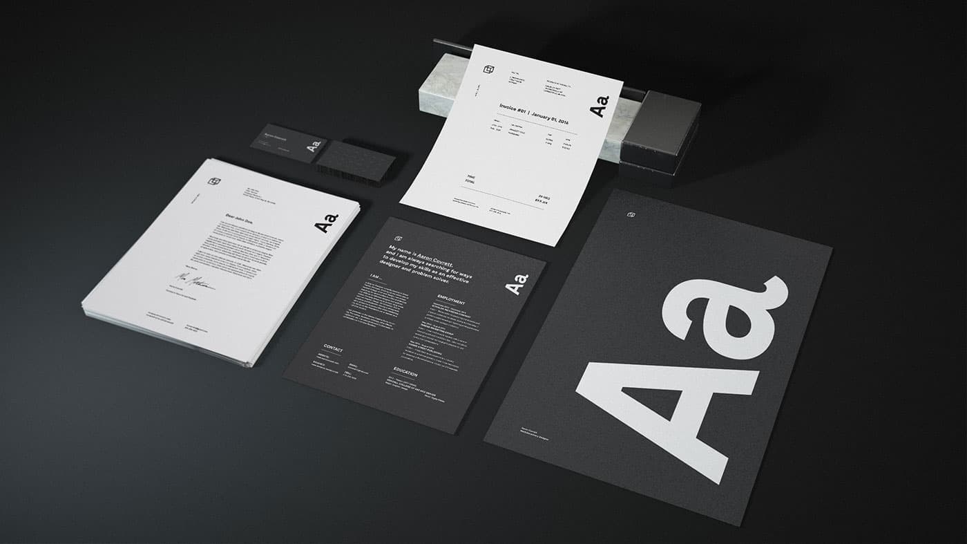 Download Granite Stationery Mock Up Free Brand Identity Mock Up By Aaron Covrett Yellowimages Mockups