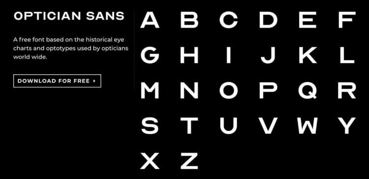 optician sans free font for download