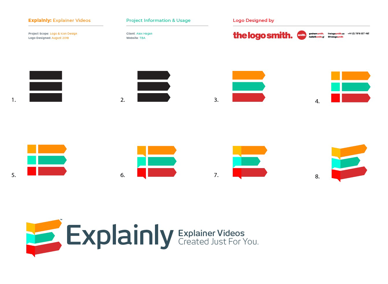 Explainly: Explainer Videos Logo and App Designed by The Logo Smith