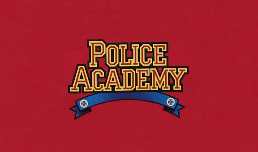 police-adademy-80s-action-figure-brand-logo-design