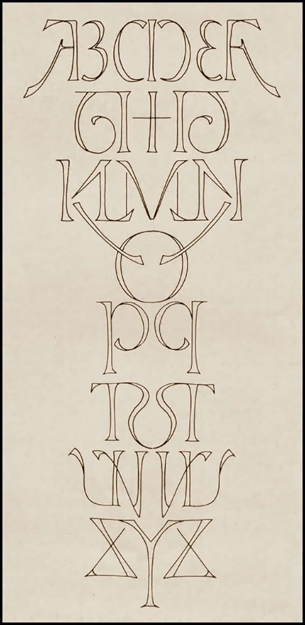 Alphabet Ambigram Designed by Scott Kim