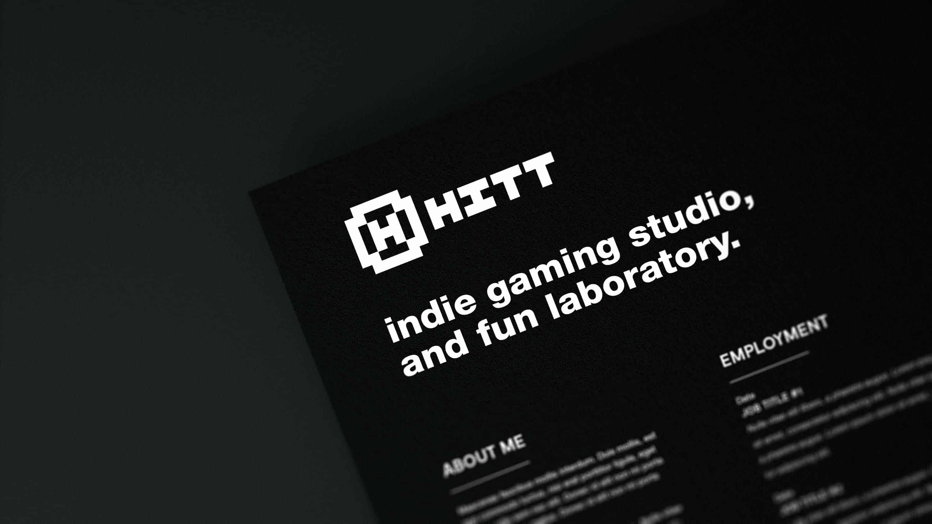 HITT Indie Gaming Studio Logo & Brand Identity Designed by The Logo Smith