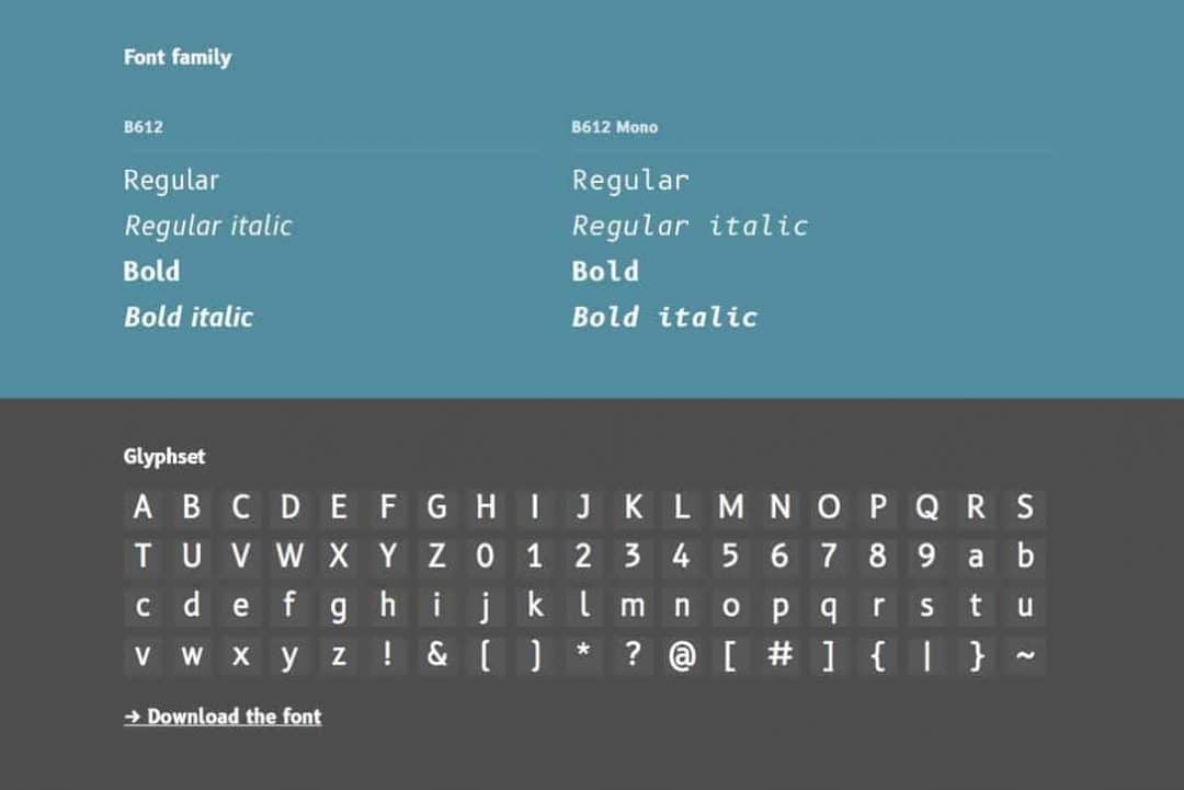 B612 Open Source Font Family - Designed For Aircraft Cockpit Screens