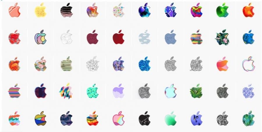370 Apple Event Logos on One Sheet by Alireza