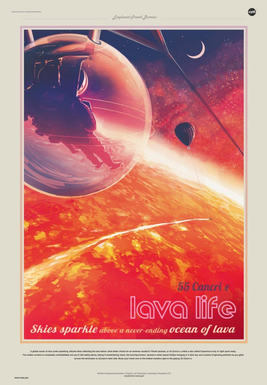 55 Cancri e Lava Life Visions of the Future Poster Series Designed by JPL