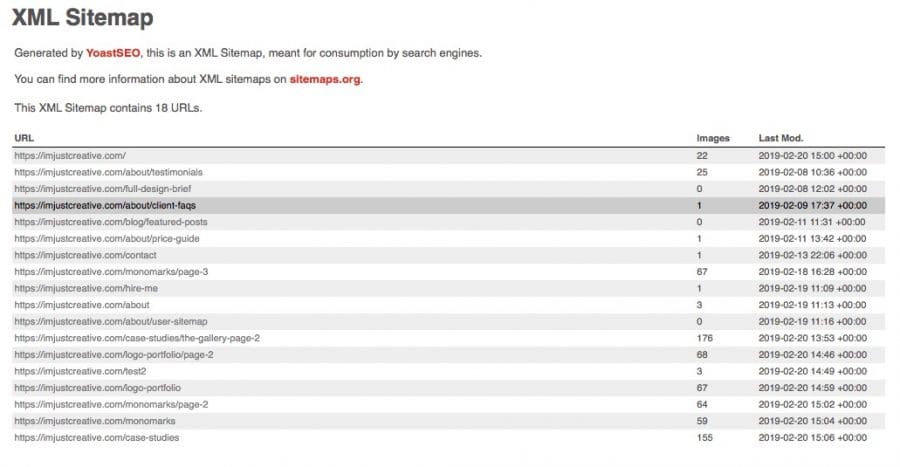 Google Yoast XML Sitemap for The Logo Smith Freelance Logo Designer