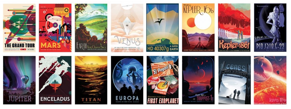 NASA Visions of the Future Poster Series Designed by JPL