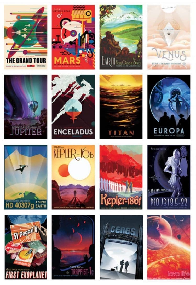 NASA Visions of the Future Poster Series Designed by JPL