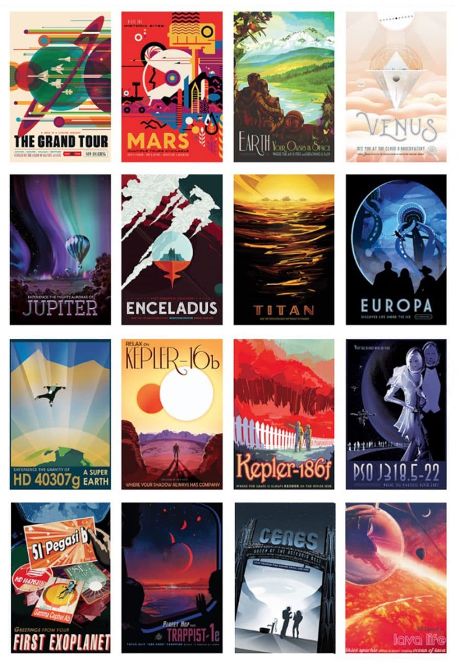 Visions of the Future Posters Designed for NASA by JPL  The Logo Smith