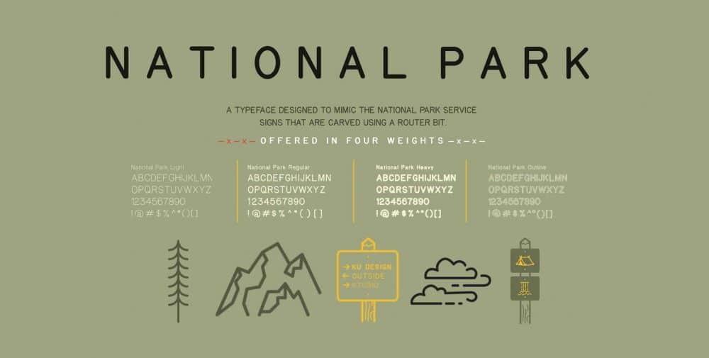 National Park Typeface Free Download