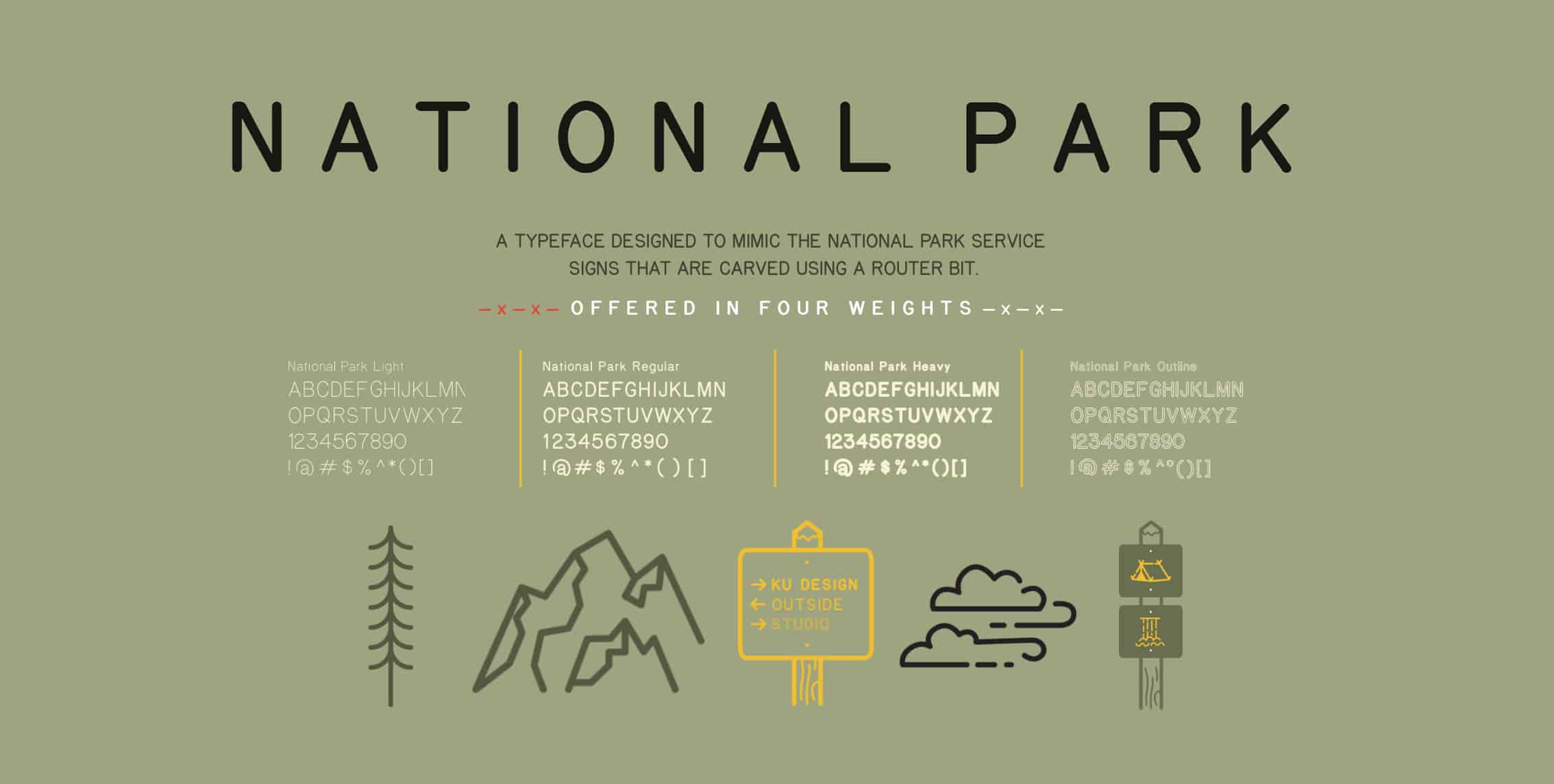 National Park Typeface Free Download