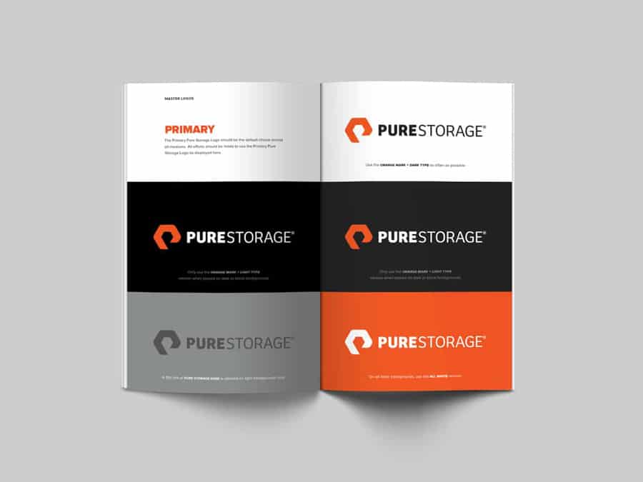 Pure Storage Logo & Brand Identity Designed by Freelance Logo Designer The Logo Smith