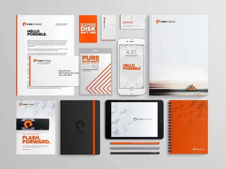 Pure Storage Logo & Brand Identity Designed by Freelance Logo Designer The Logo Smith