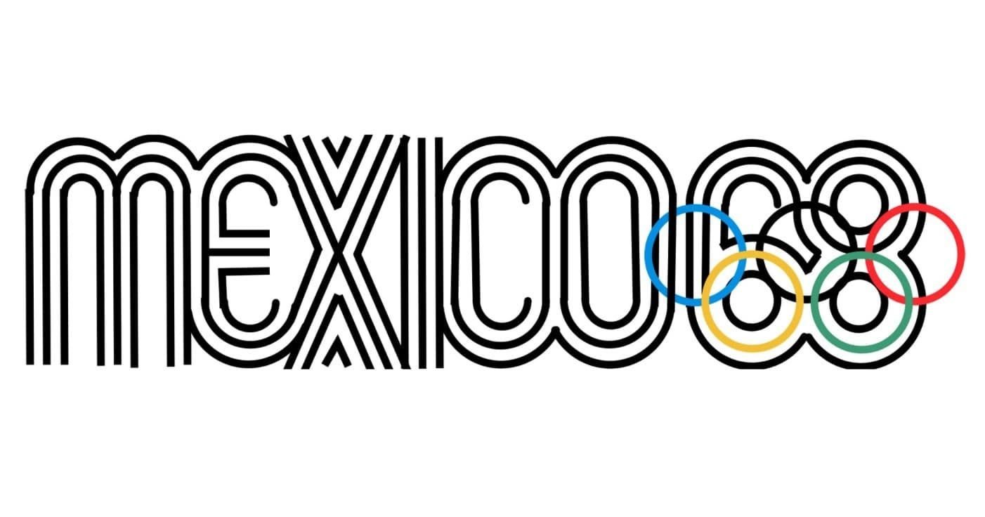 1968 Mexico Olympics Font and Logo Designed by Lance Wyman