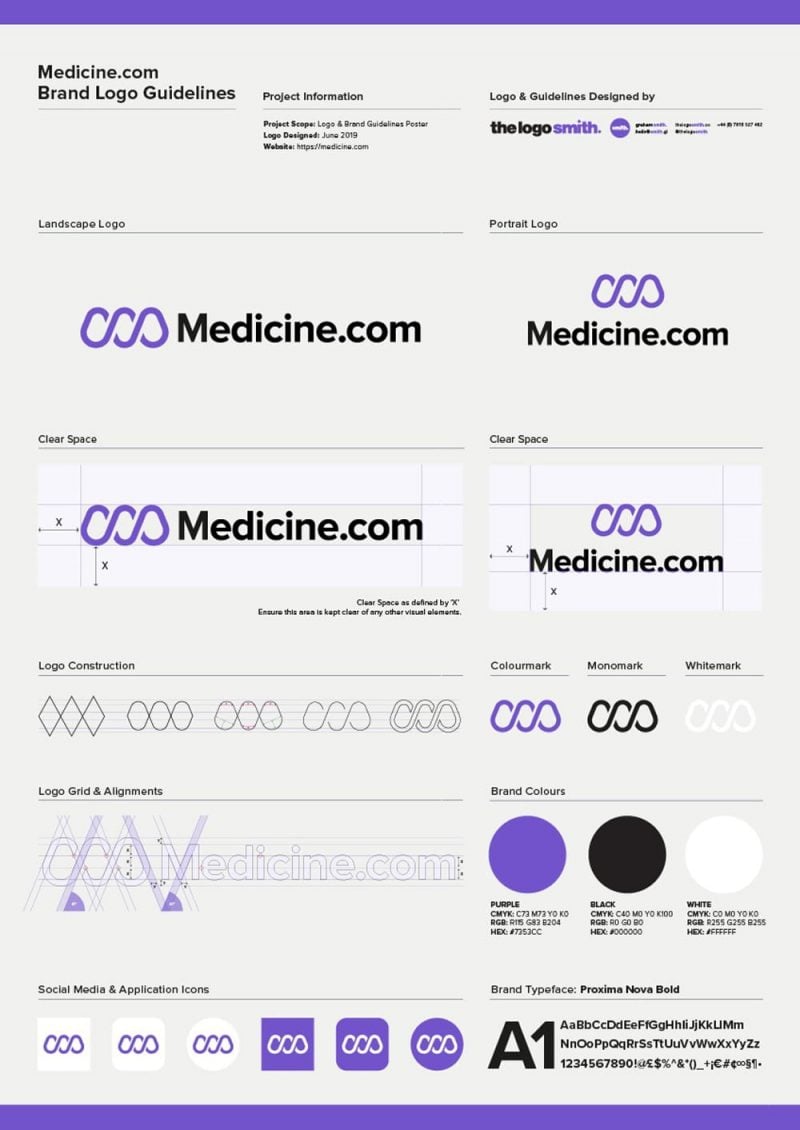 Logo Usage Guidelines A3 Poster - Free Template for Download Designed by The Logo Smith