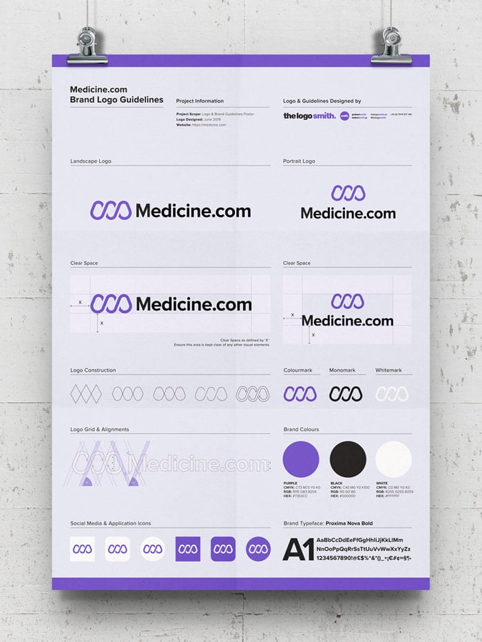 Brand Logo Versions Poster Template Free A3 Poster Mockup Designed by The Logo Smith