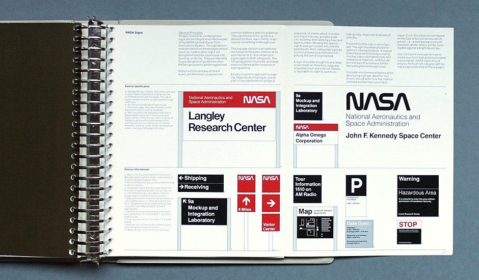 NASA Graphics Standards and Brand Identity Guidelines Circa 1976