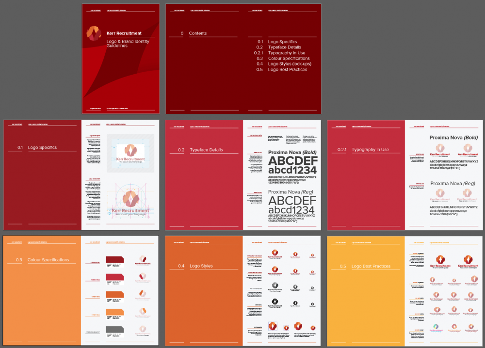14-16 Page Logo & Brand Identity Guidelines Template for Download