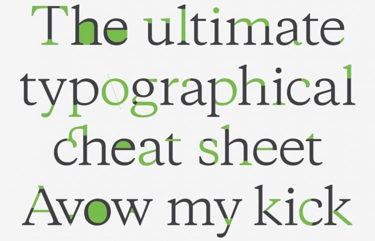 Interactive Typography Cheatsheet