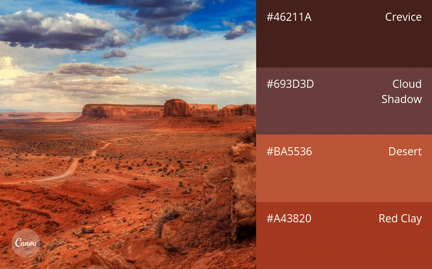 03.-Dark-_-Earthy 100 Beautiful Colour Swatches and Combinations by Canva