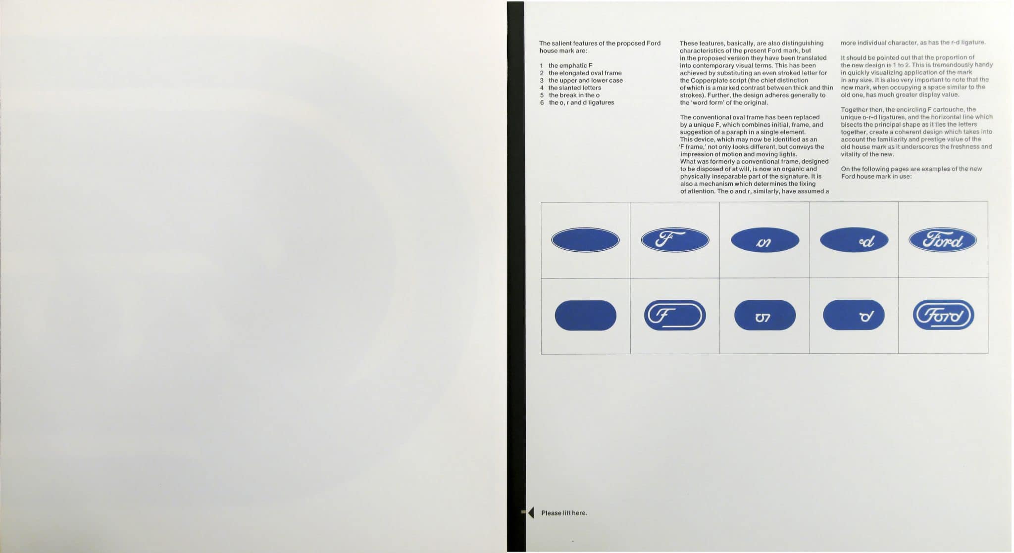 Ford, logo presentation book