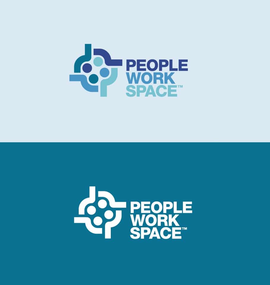 PeopleWorkSpace Logo Designed by The Logo Smith Freelance Logo Designer