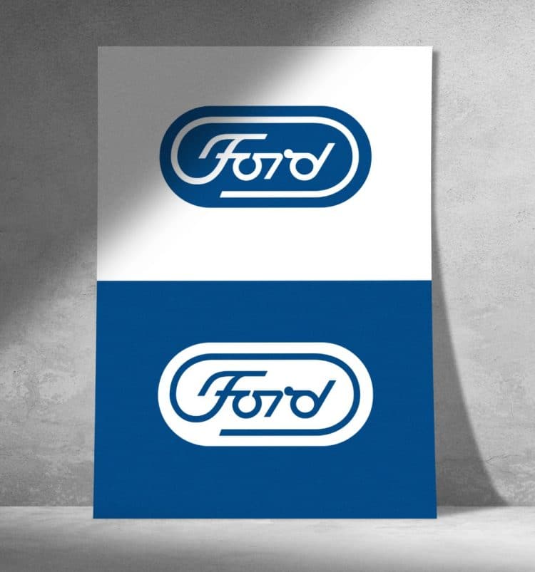 Paul Rands Unused Ford Logo Design Concept From 1966