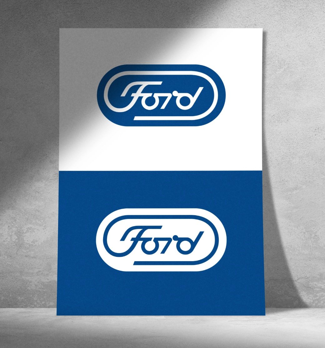 Paul Rands Unused Ford Logo Design Concept from 1966