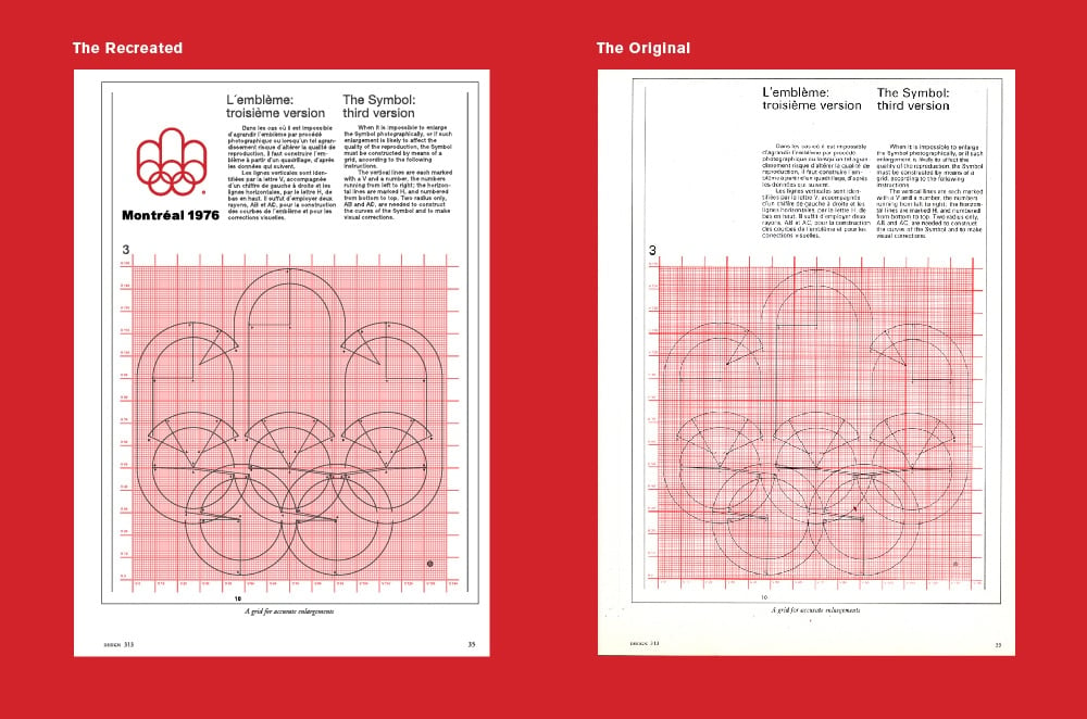 Recreated Vintage 1976 Montreal Olympic Logo Grid Poster for Download