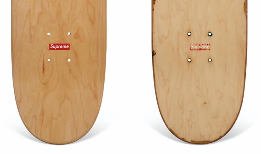 A set of five ryan mcguiness pantone skateboards supreme christies auction