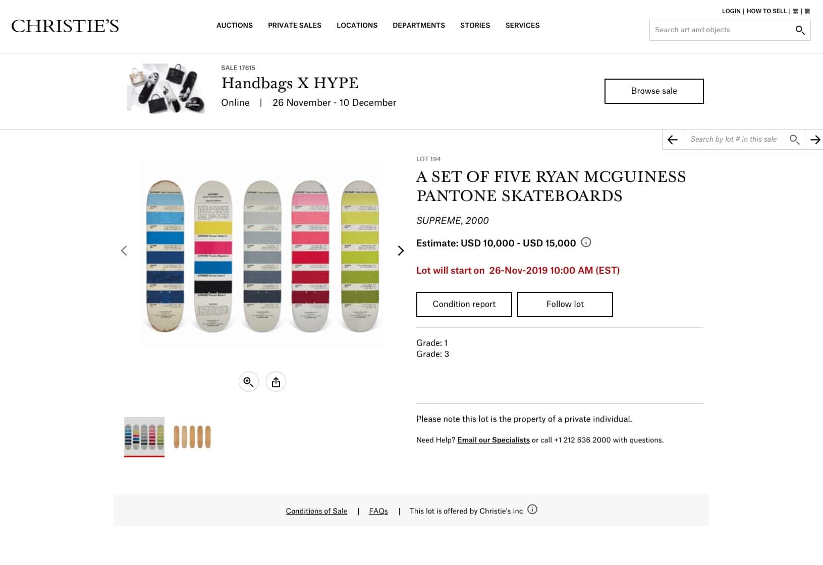 Supreme pantone deck sale