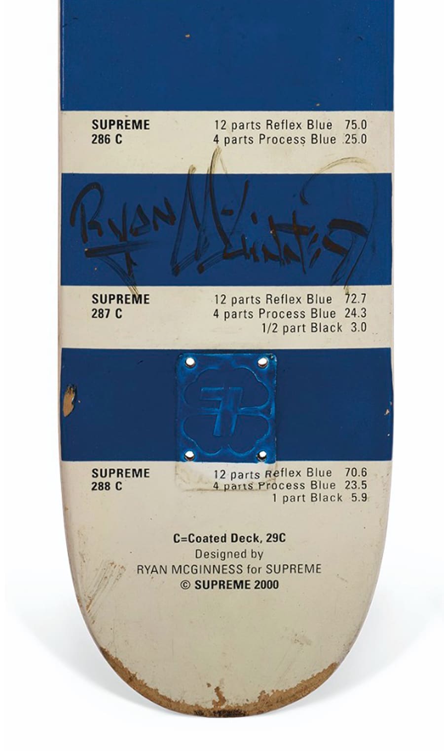 5 Ryan McGinness Pantone Supreme Skateboards Auctioned at Christie's