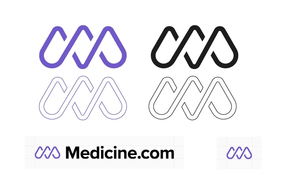 Medicine.com Logo Design Grid designed by The Logo Smith
