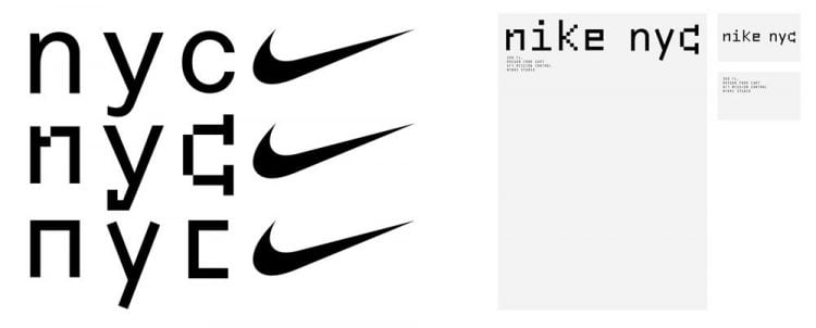 Nike NYC Headquarters Logo & Brand Concepts by Bureau Borsche
