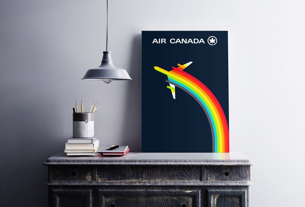 Vintage Air Canada Logo Poster Design designed by The Logo Smith