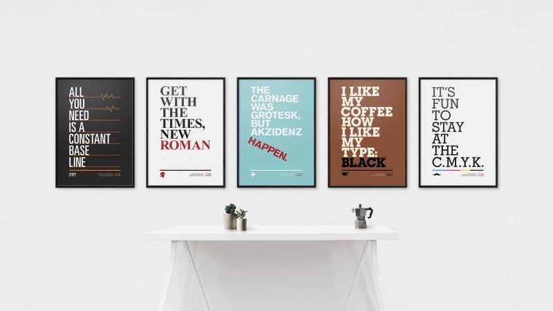 Typo Puns - Series of Fun Typographic Joke Posters by Gary Nicholson