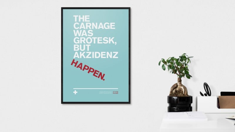 Typo Puns - Series of Fun Typographic Joke Posters by Gary Nicholson