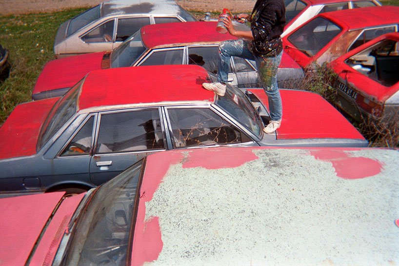 Solara Car Wrecks Zoer french artist paints 144 cars in scrapyard color chart