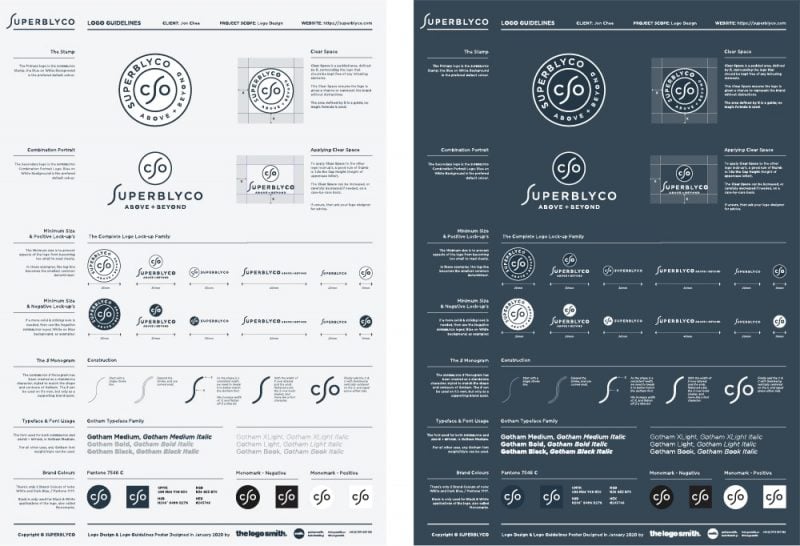 Logo Guidelines Template Poster for Download