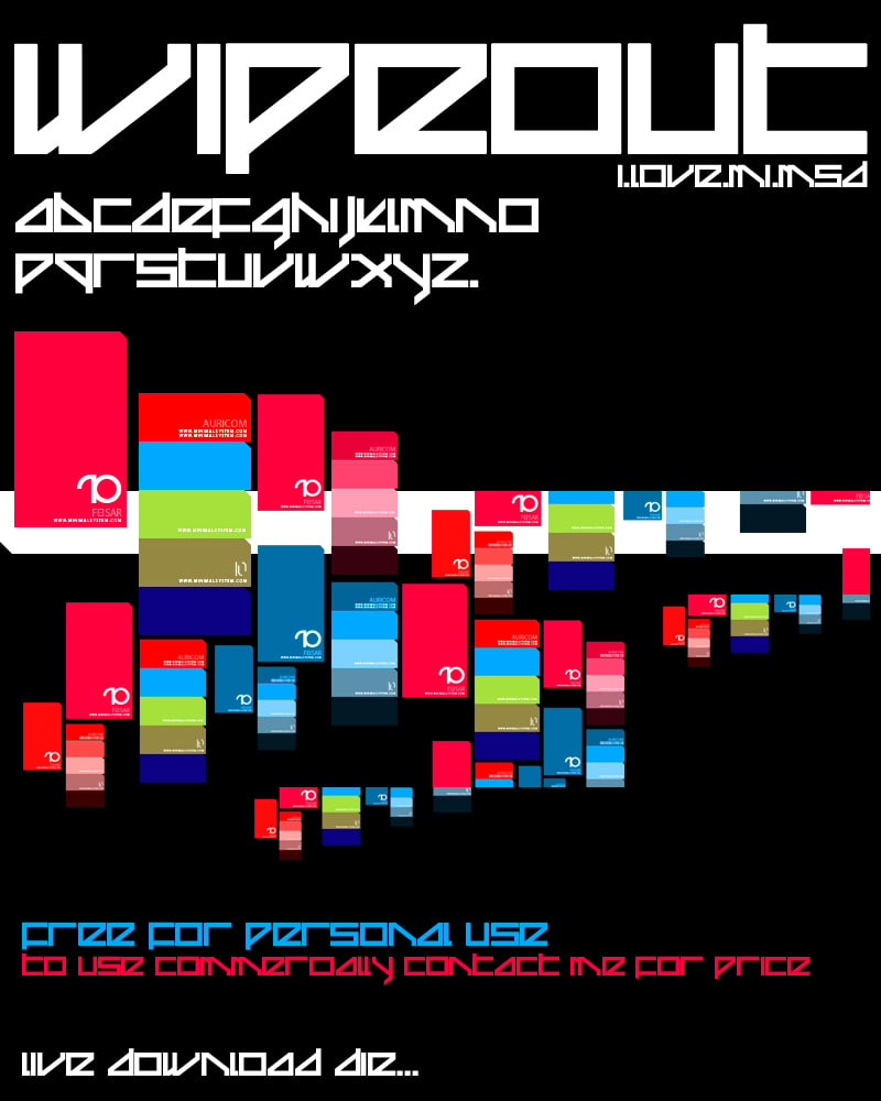 Wipeout Free Font