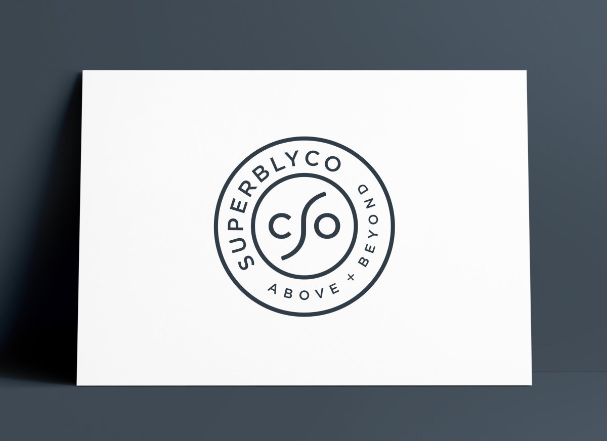 SuperblyCo Logo and Brand Identity Design by The Logo Smith