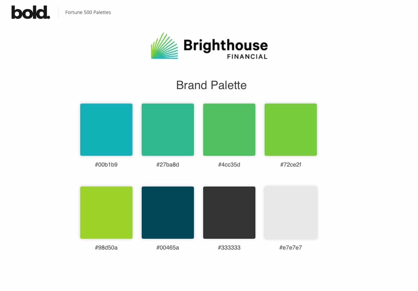 Fortune 500 Logo Color Palettes by Bold Web Design