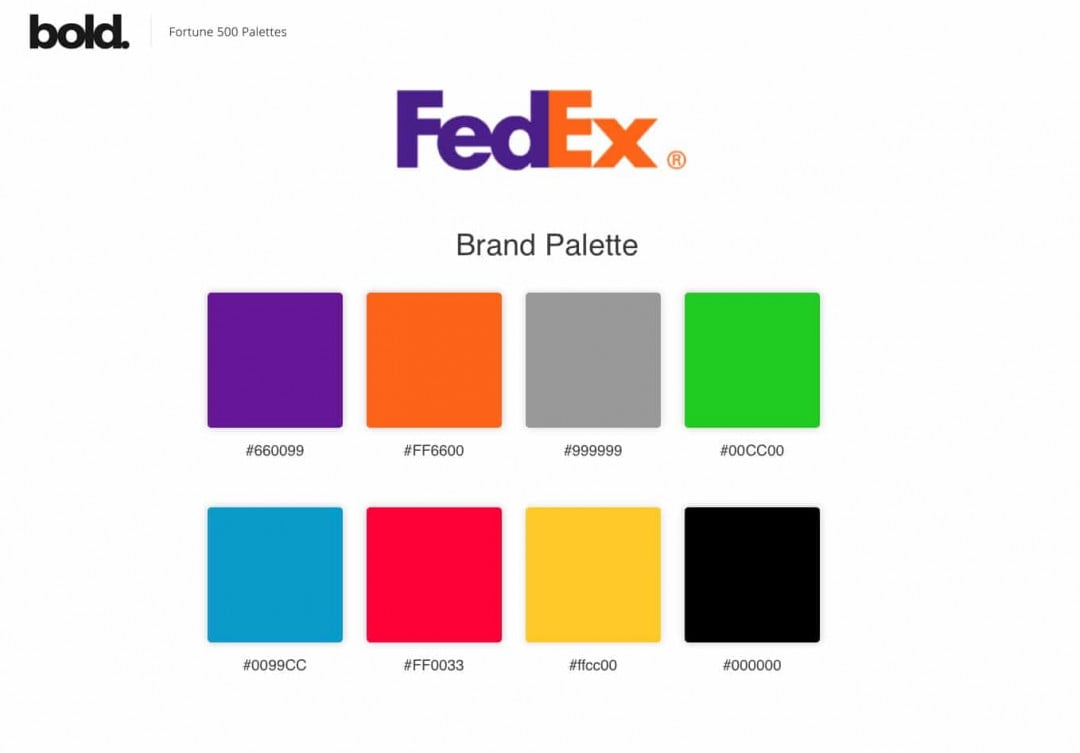 Fortune 500 Logo Color Palettes by Bold Web Design | The Logo Smith