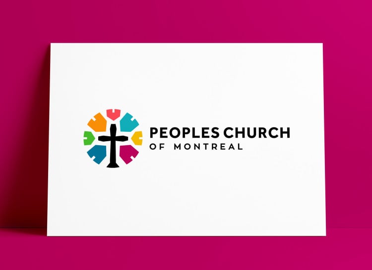 Peoples Church of Montreal Church Logo MockUp Poster The Logo Smith 1