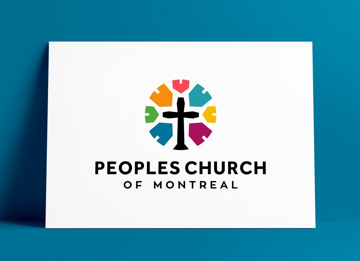 Peoples Church of Montreal Portrait Logo Designed by The Logo Smith