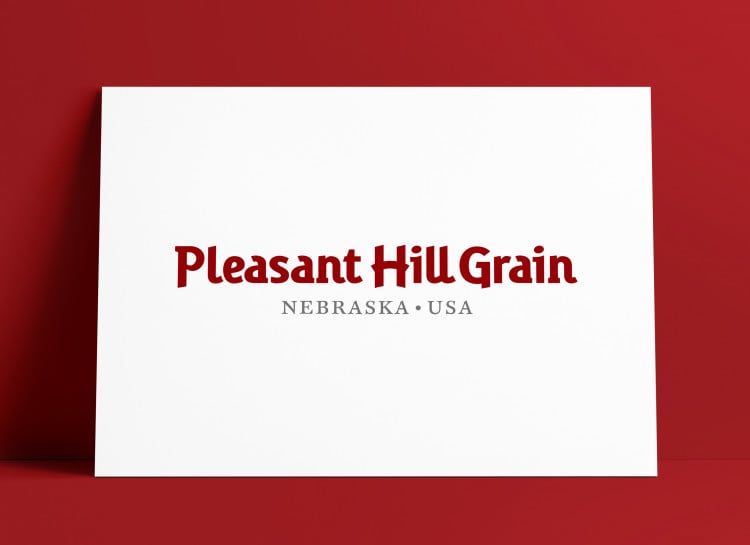 Pleasant Hill Grain Logo MockUp Poster The Logo Smith