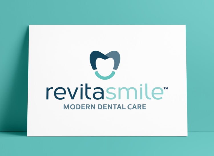 Revita smile dental Logo MockUp Poster The Logo Smith