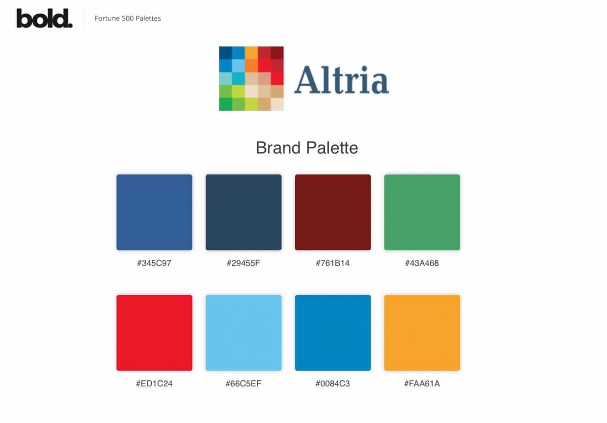 Fortune 500 Logo Color Palettes By Bold Web Design | The Logo Smith